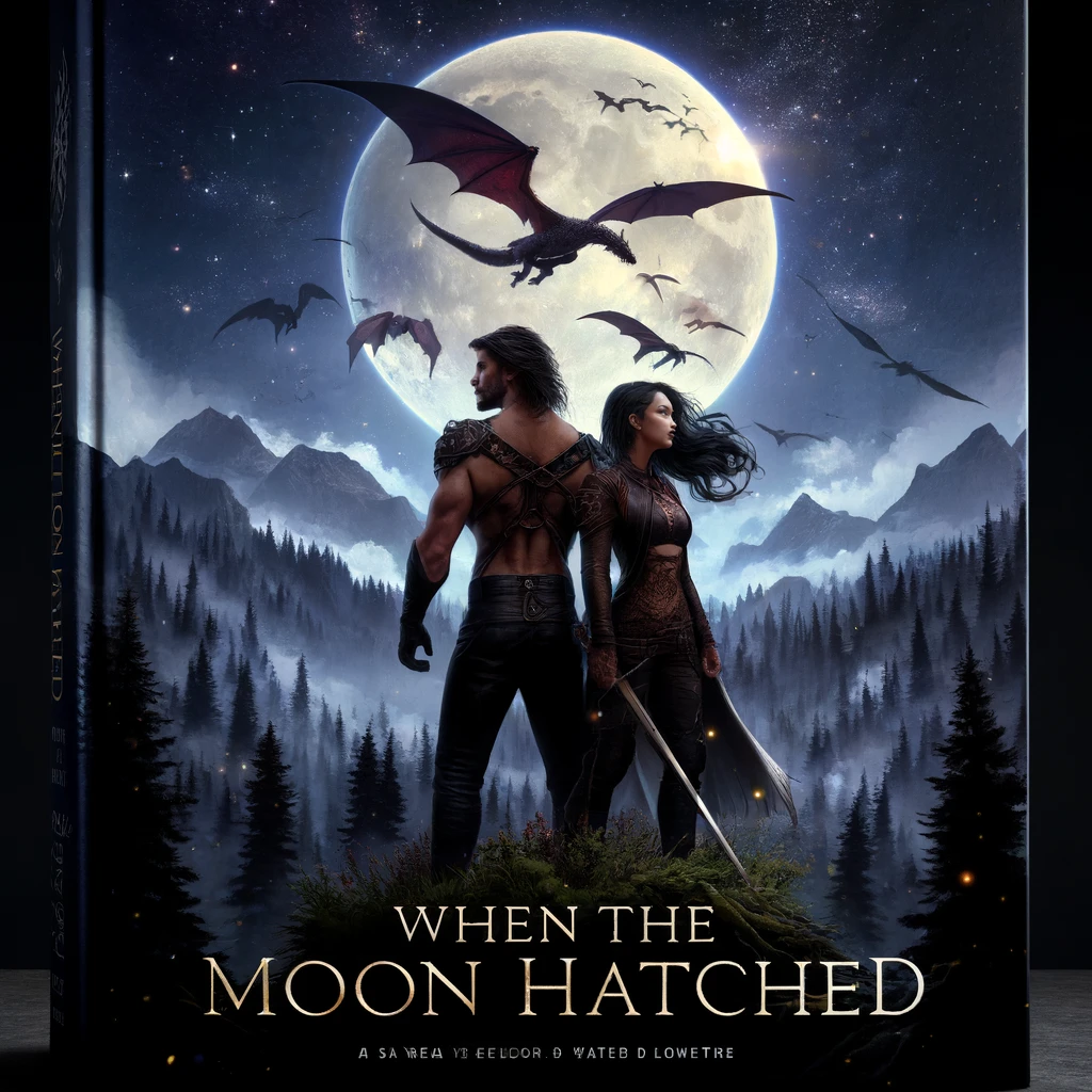 alternative book cover of When-the-Moon-Hatched-by-Sarah-A.-Parker. 