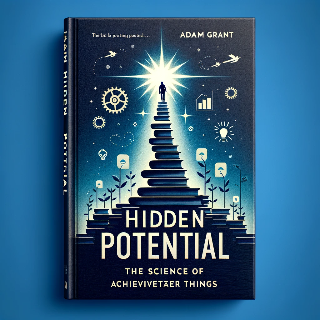 alternative book covers for "Hidden Potential: The Science of Achieving Greater Things" by Adam Grant. 