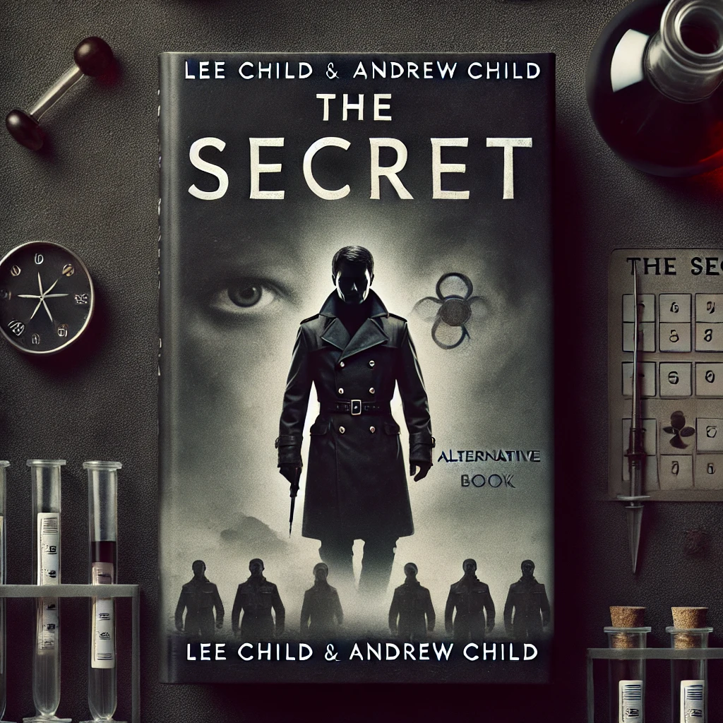 alternative book cover for "The Secret" by Lee Child and Andrew Child.