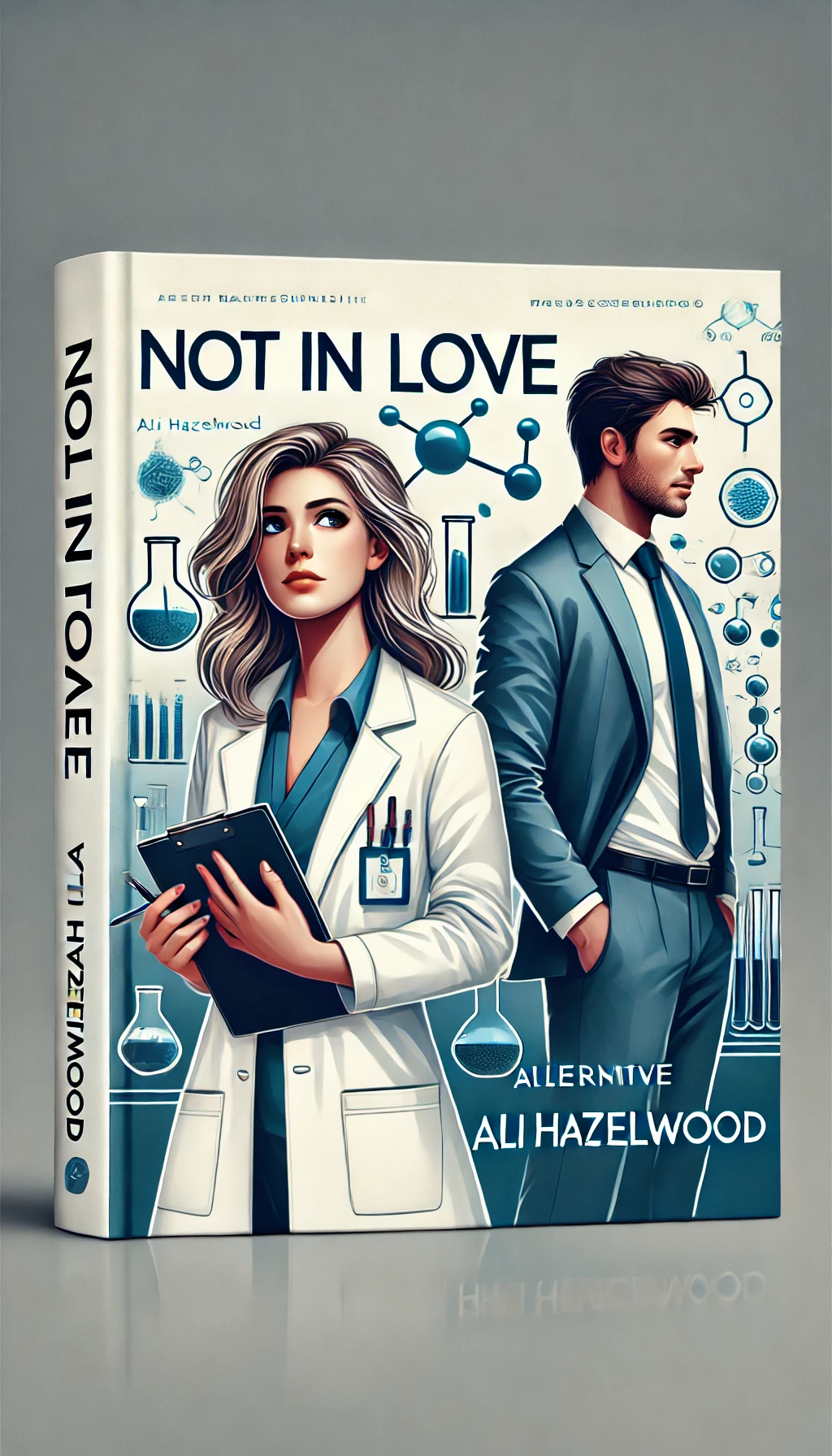 alternative book cover for "Not in Love" by Ali Hazelwood