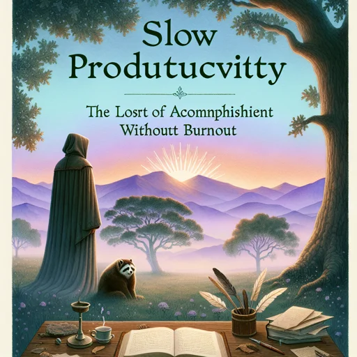 Alternative book cover of Slow Productivity: The Lost Art of Accomplishment Without Burnout