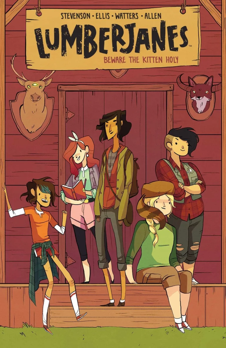 Featured image for Zusammenfassung von 'Lumberjanes, Vol. 1: Beware the Kitten Holy' von N.D. Stevenson und Grace Ellis