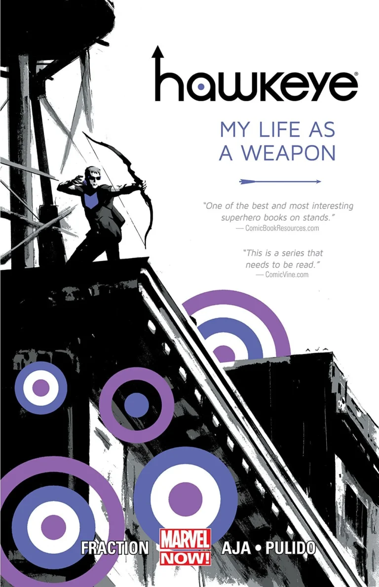 Featured image for Zusammenfassung von 'Hawkeye: My Life as a Weapon' von Matt Fraction