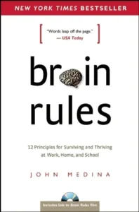 Featured image for Zusammenfassung von „Brain Rules: 12 Prinzipien für das Überleben und Gedeihen bei der Arbeit, zu Hause und in der Schule“ von John Medina